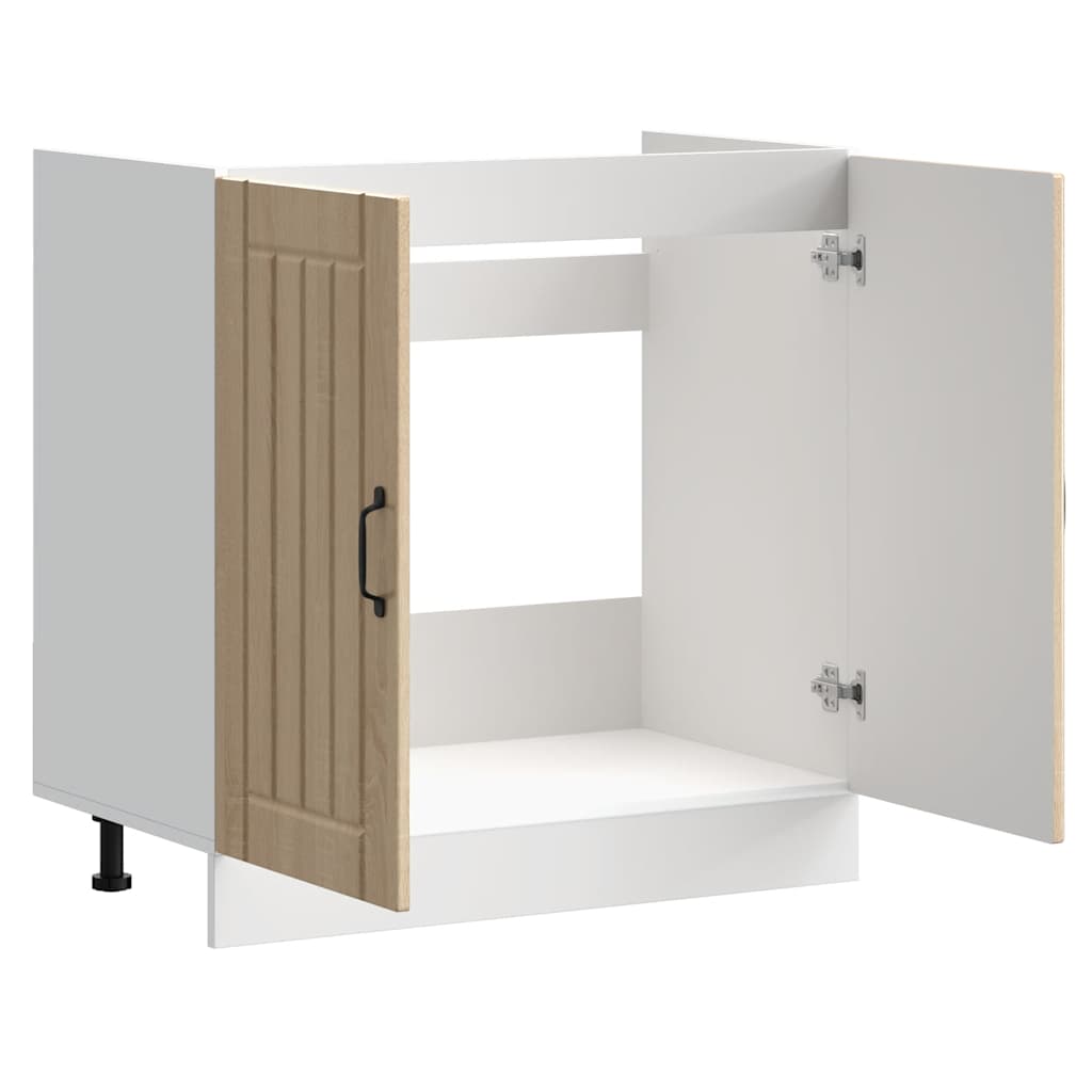 Spülenunterschrank Lucca Sonoma-Eiche Holzwerkstoff