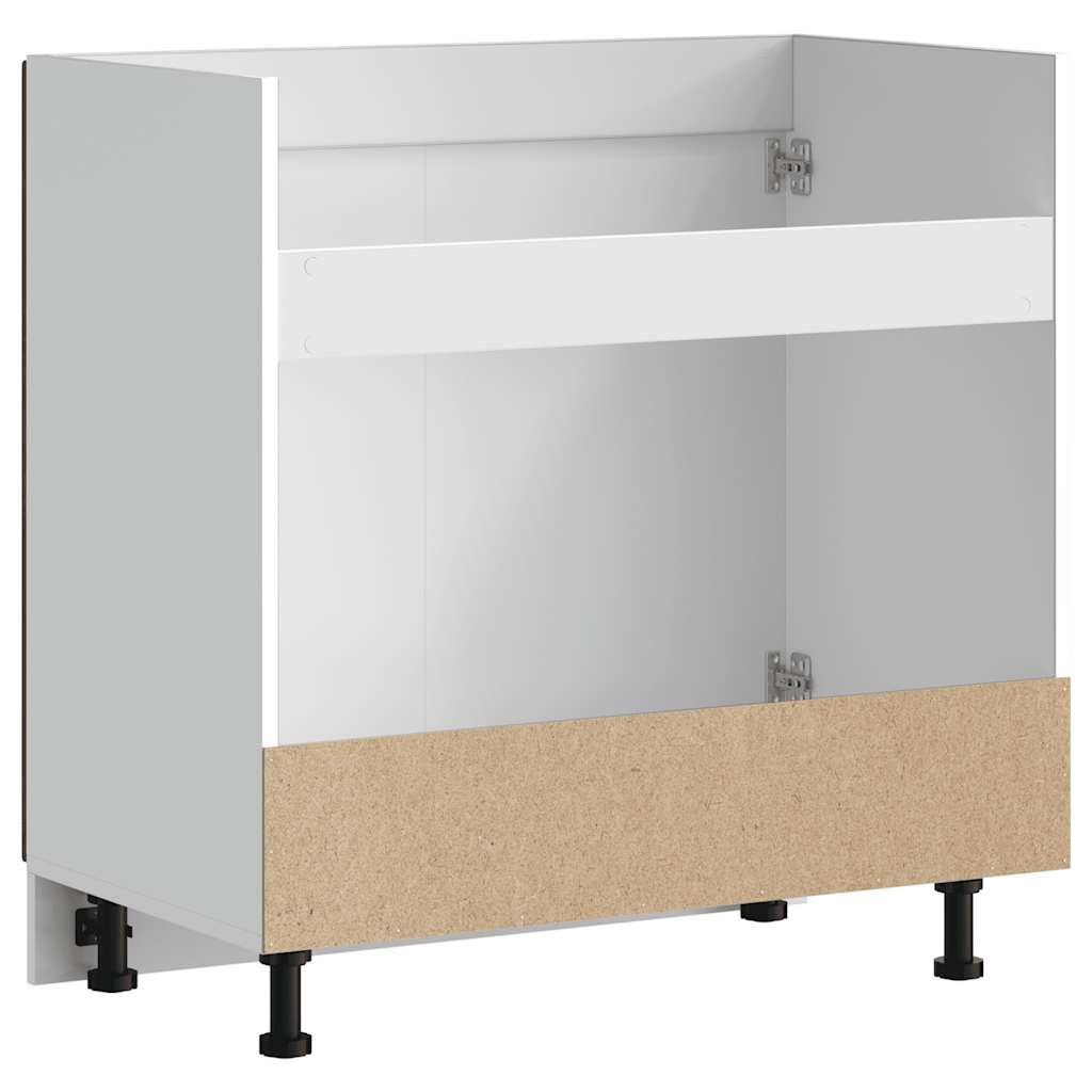 Spülenunterschrank Lucca Räuchereiche Holzwerkstoff