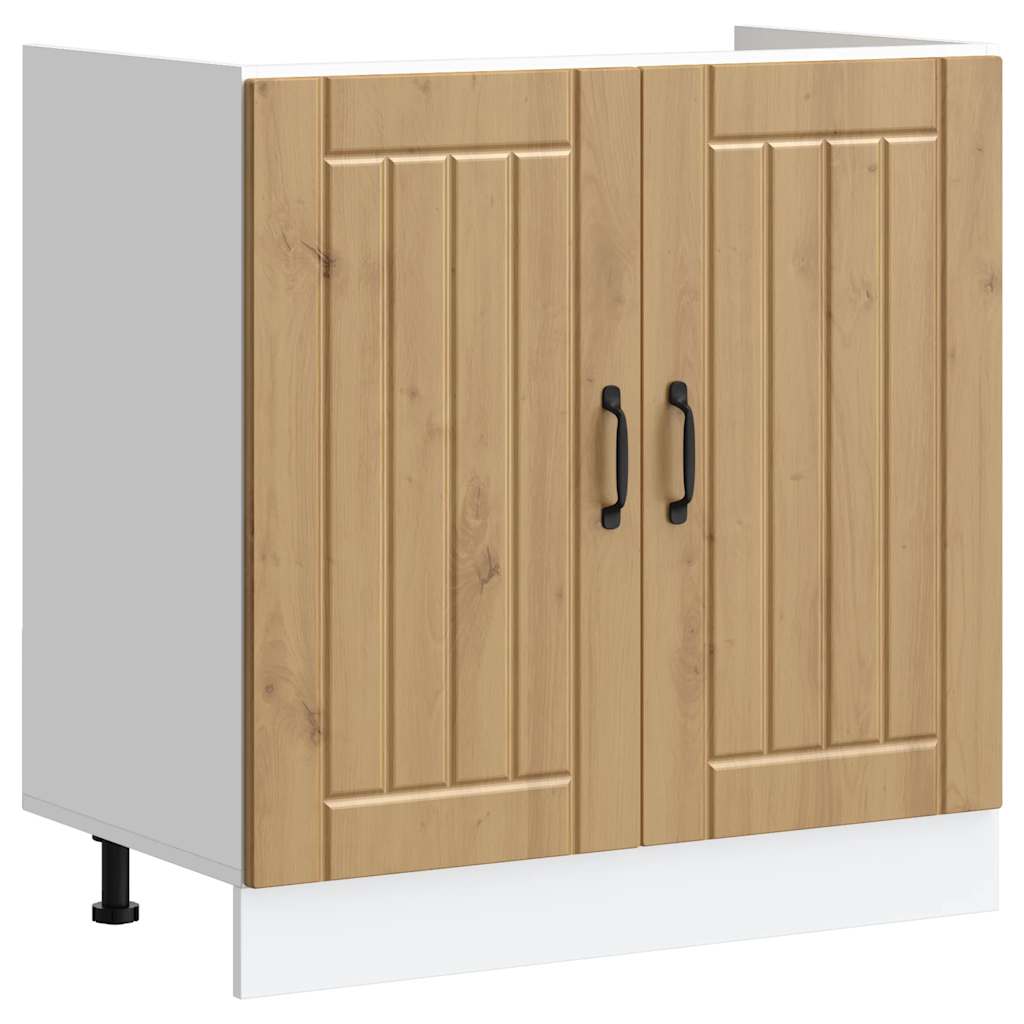 Spülenunterschrank Lucca Artisan-Eiche Holzwerkstoff