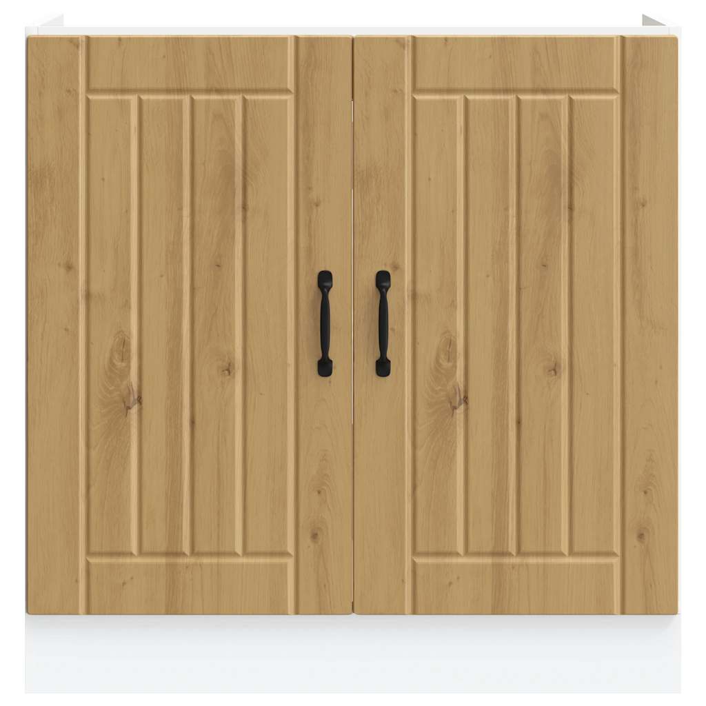 Spülenunterschrank Lucca Artisan-Eiche Holzwerkstoff