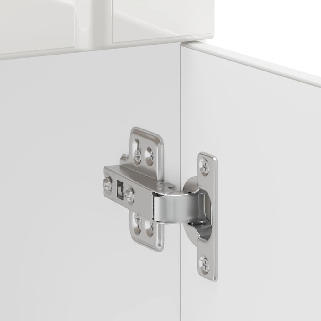 Küchen-Unterschrank Lucca Hochglanz-Weiß Holzwerkstoff
