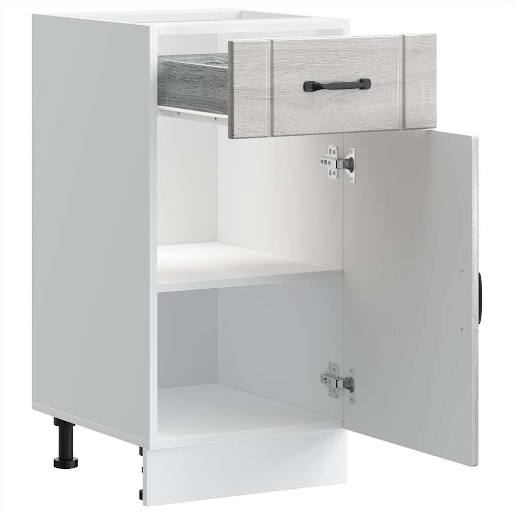 Küchen-Unterschrank Lucca Grau Sonoma Holzwerkstoff