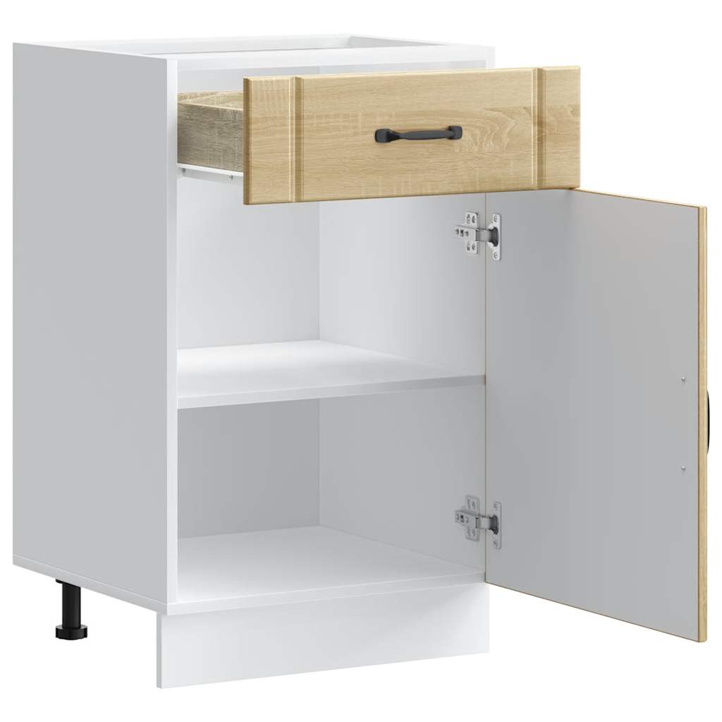 Küchen-Unterschrank Lucca Sonoma-Eiche Holzwerkstoff