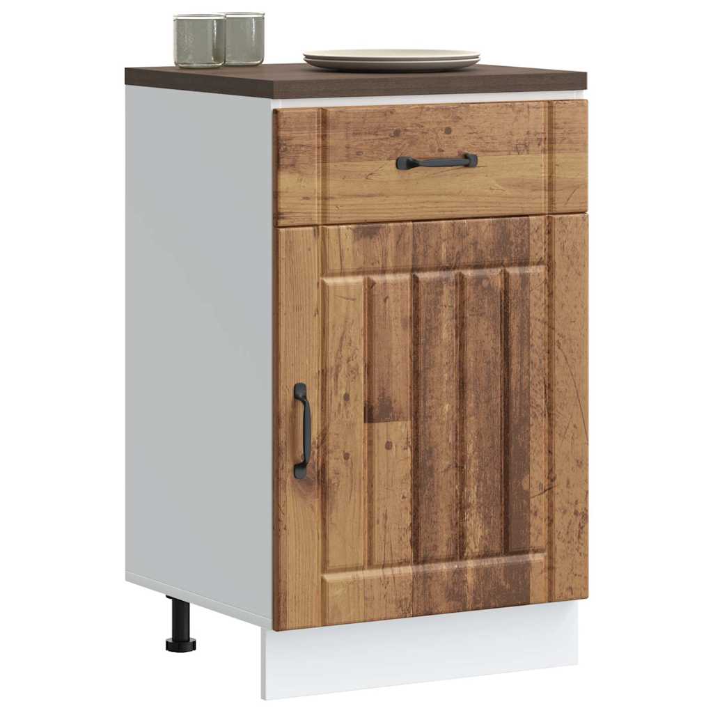 Küchen-Unterschrank Lucca Altholz-Optik Holzwerkstoff