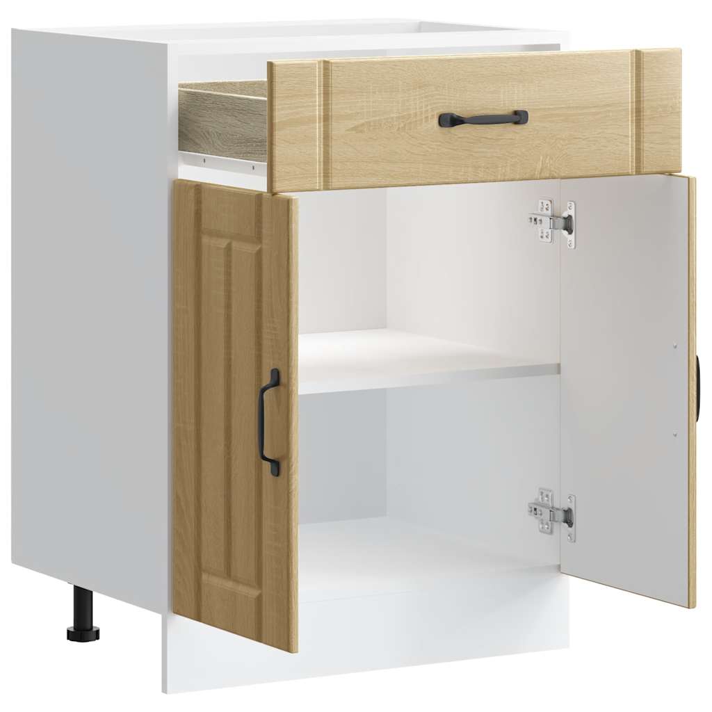 Küchen-Unterschrank Lucca Sonoma-Eiche Holzwerkstoff