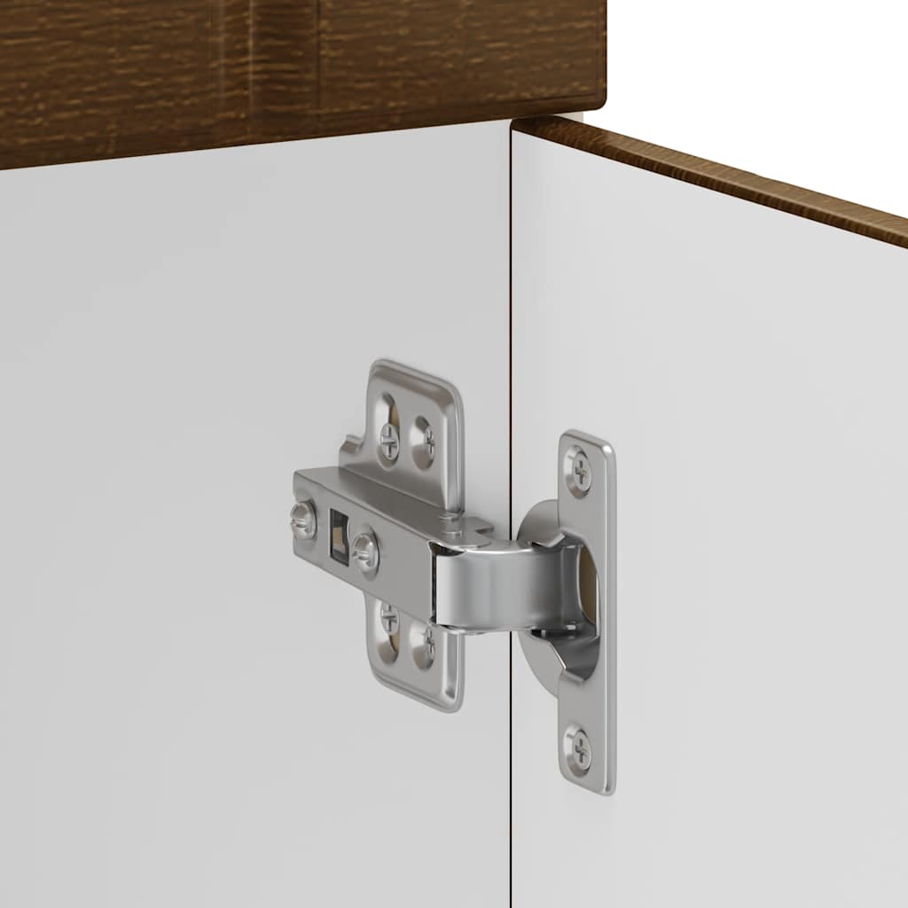 Küchen-Unterschrank Lucca Braun Eichen-Optik Holzwerkstoff