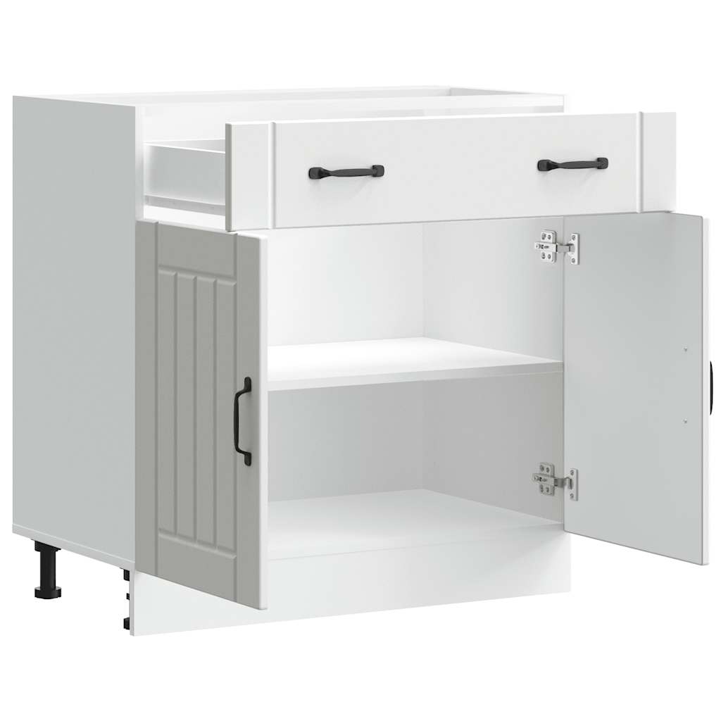 Küchen-Unterschrank Lucca Weiß Holzwerkstoff
