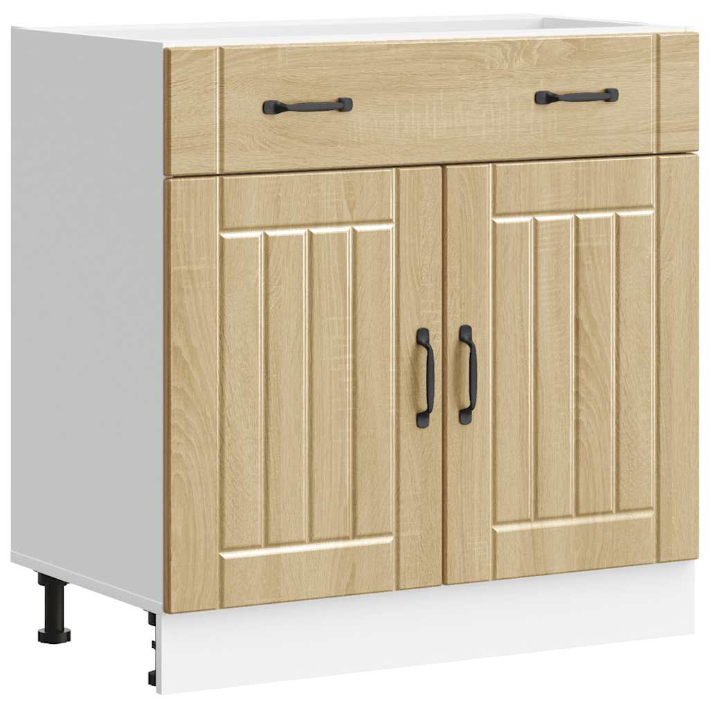 Küchen-Unterschrank Lucca Sonoma-Eiche Holzwerkstoff