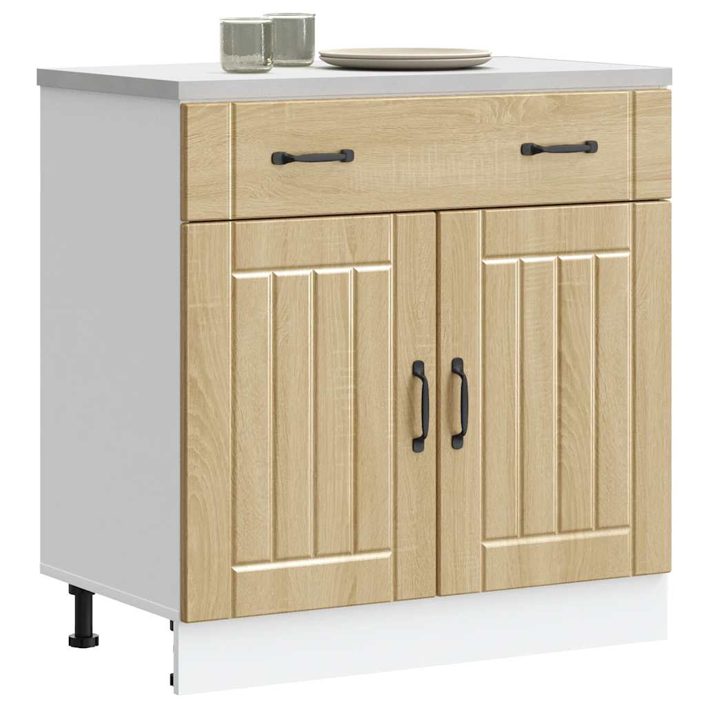 Küchen-Unterschrank Lucca Sonoma-Eiche Holzwerkstoff