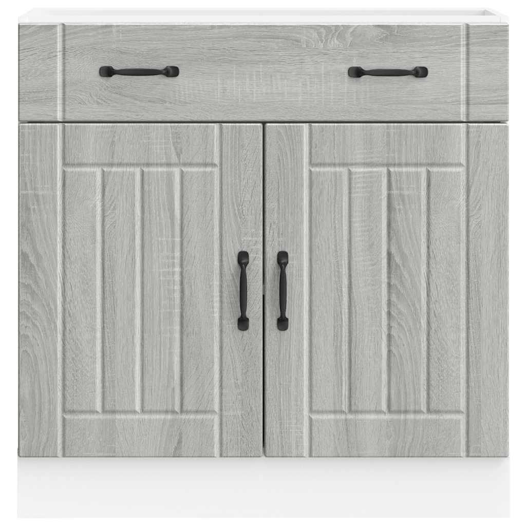 Küchen-Unterschrank Lucca Grau Sonoma Holzwerkstoff