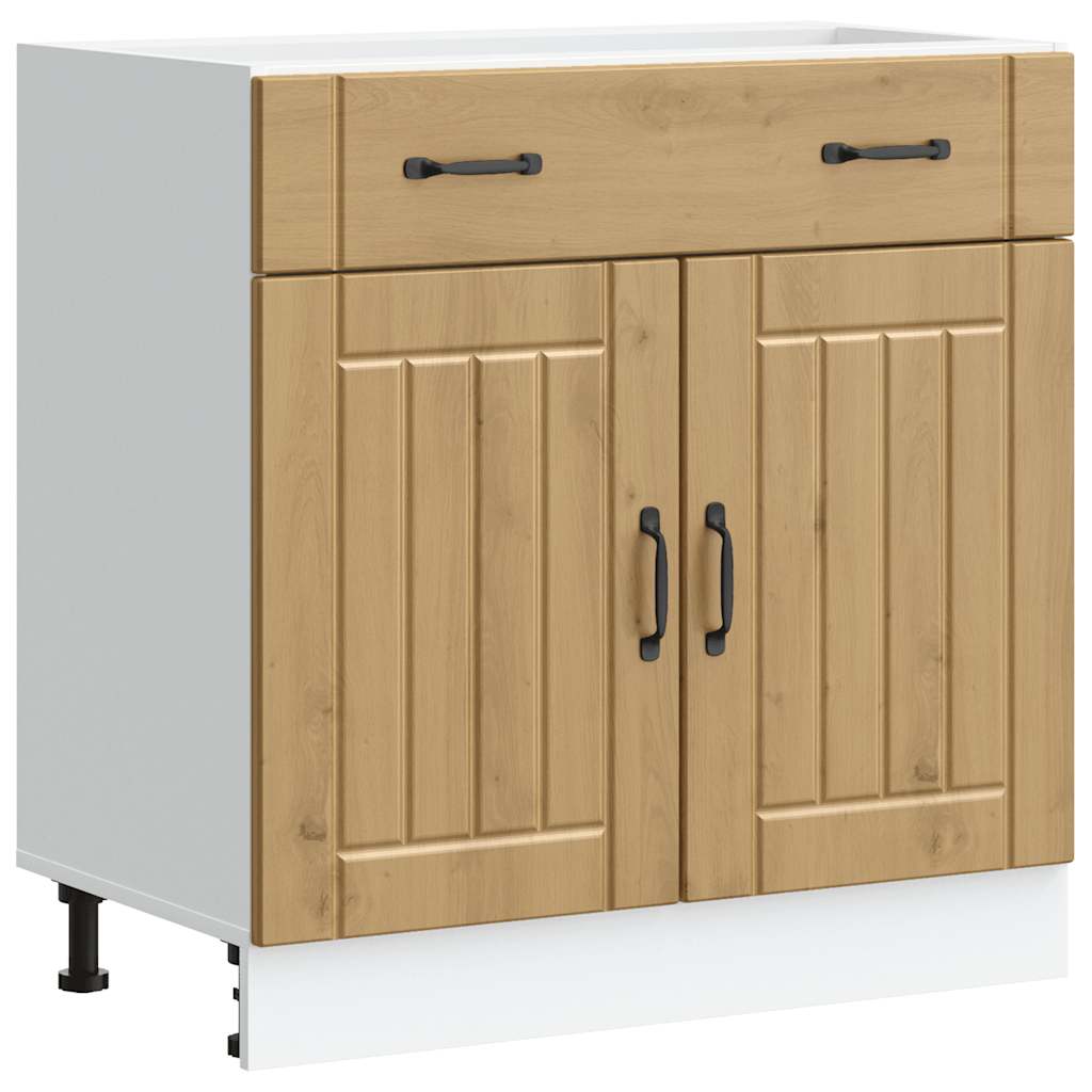 Küchen-Unterschrank Lucca Artisan-Eiche Holzwerkstoff