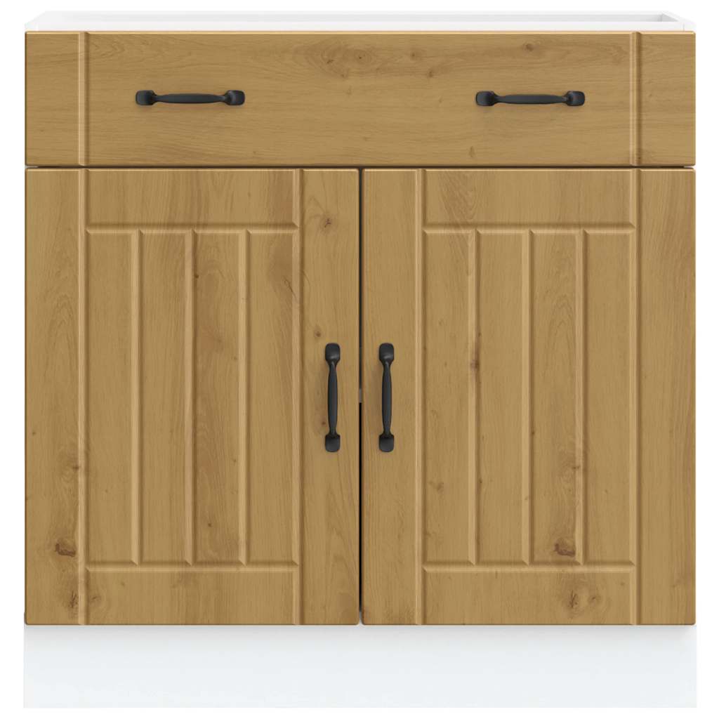 Küchen-Unterschrank Lucca Artisan-Eiche Holzwerkstoff