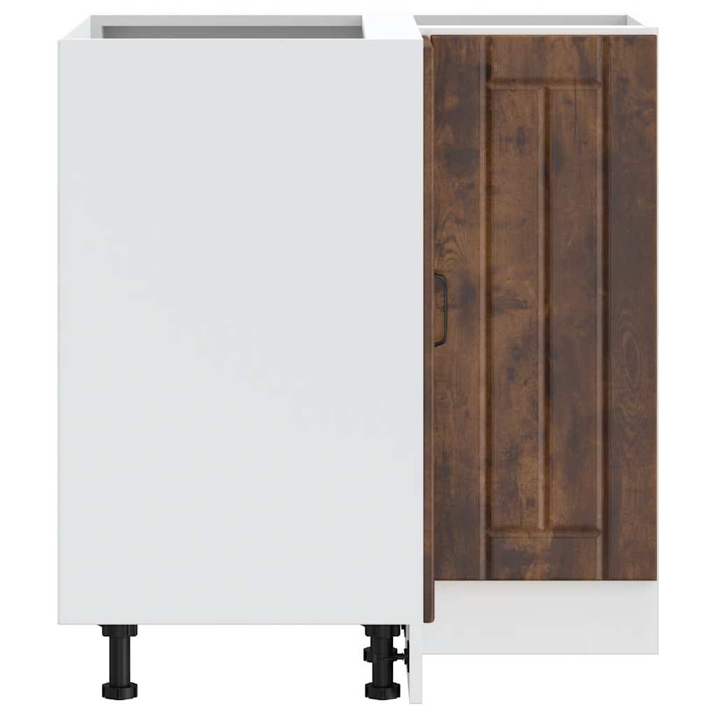 Küchen-Eckunterschrank Lucca Räuchereiche Holzwerkstoff