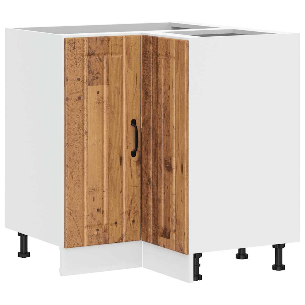 Küchen-Eckunterschrank Lucca Altholz-Optik Holzwerkstoff