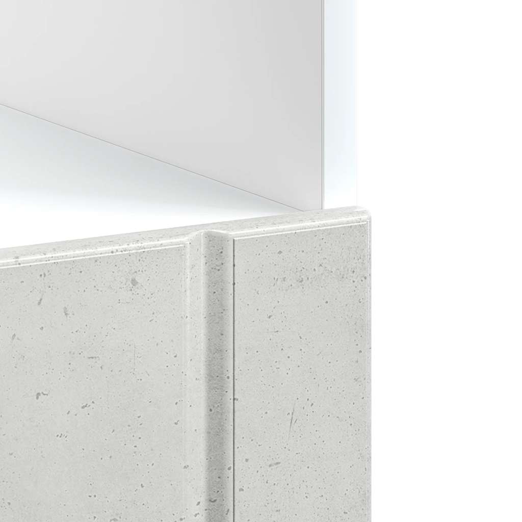 Herdumbauschrank Lucca Betongrau Holzwerkstoff