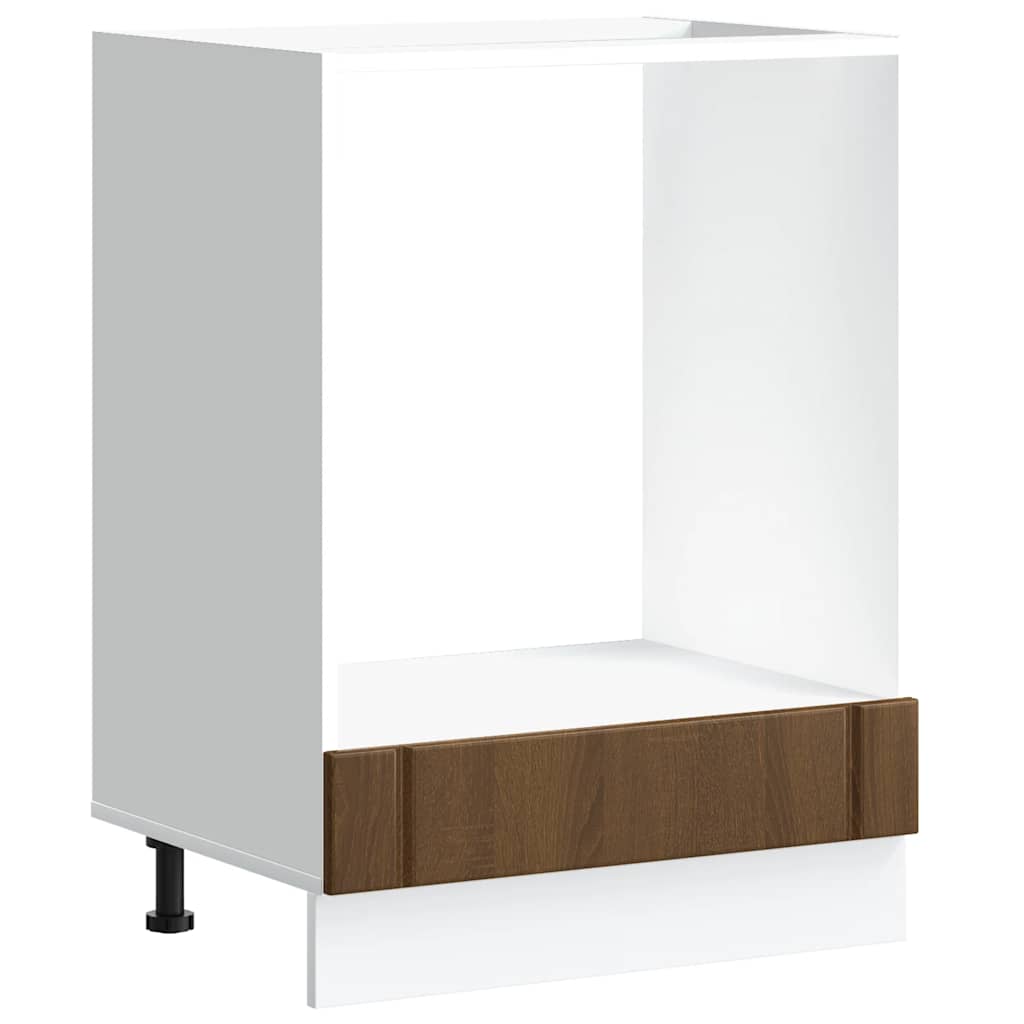 Herdumbauschrank Lucca Braun Eichen-Optik Holzwerkstoff