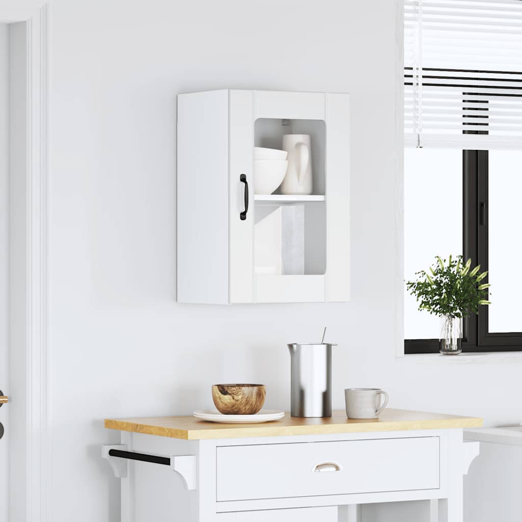 Küchen-Hängeschrank mit Glastür Lucca Weiß