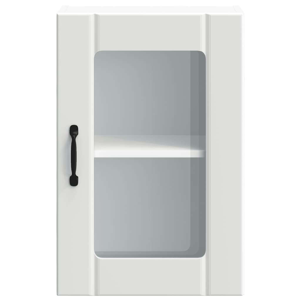 Küchen-Hängeschrank mit Glastür Lucca Weiß