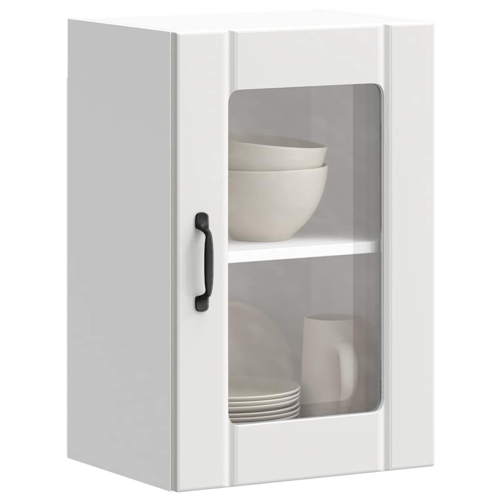 Küchen-Hängeschrank mit Glastür Lucca Weiß