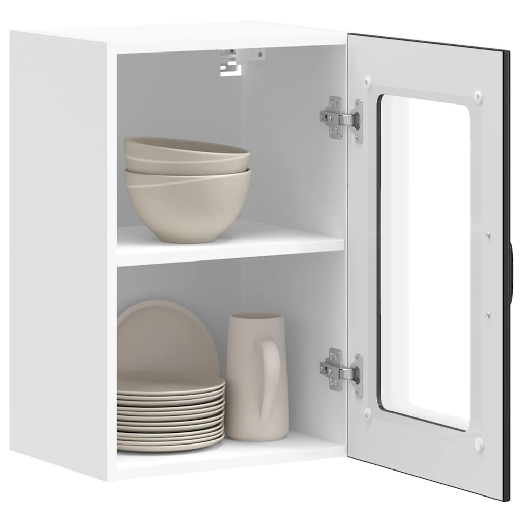 Küchen-Hängeschrank mit Glastür Lucca Schwarz
