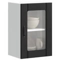 Küchen-Hängeschrank mit Glastür Lucca Schwarz
