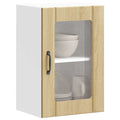 Küchen-Hängeschrank mit Glastür Lucca Sonoma-Eiche