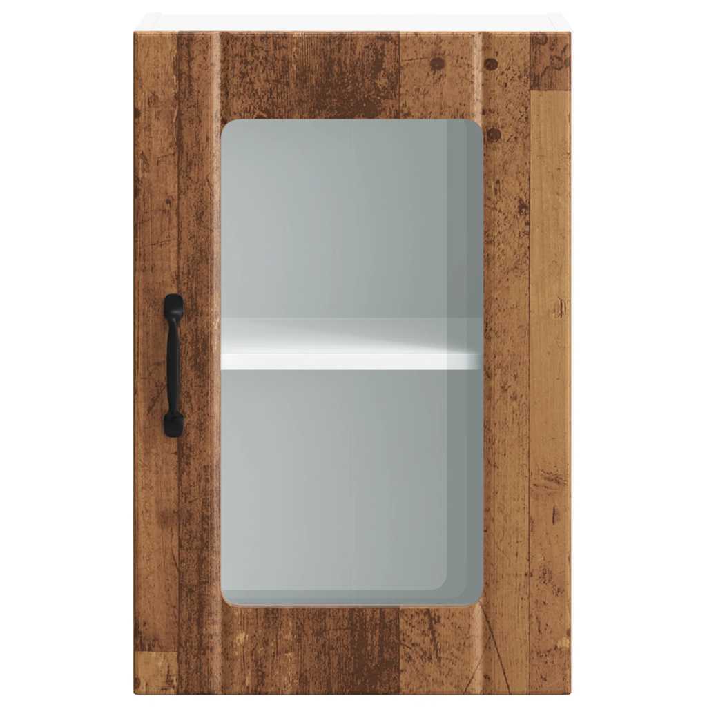 Küchen-Hängeschrank mit Glastür Lucca Altholz-Optik