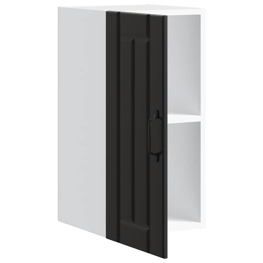 Küchen-Hängeschrank Lucca Schwarz Holzwerkstoff