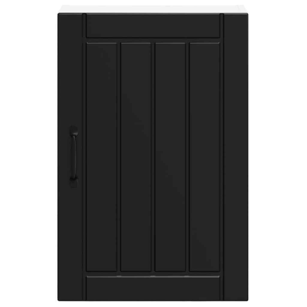 Küchen-Hängeschrank Lucca Schwarz Holzwerkstoff