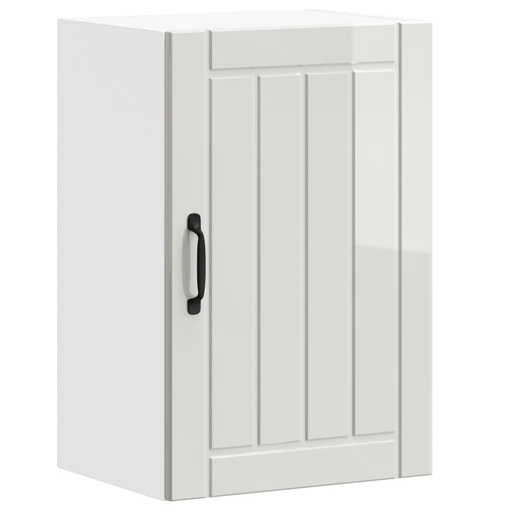 Küchen-Hängeschrank Lucca Hochglanz-Weiß Holzwerkstoff