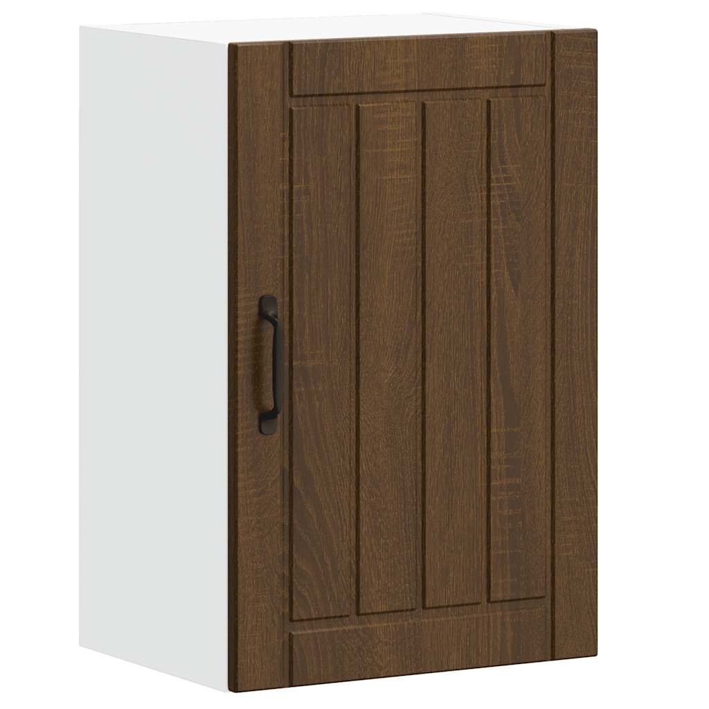 Küchen-Hängeschrank Lucca Braun Eichen-Optik Holzwerkstoff