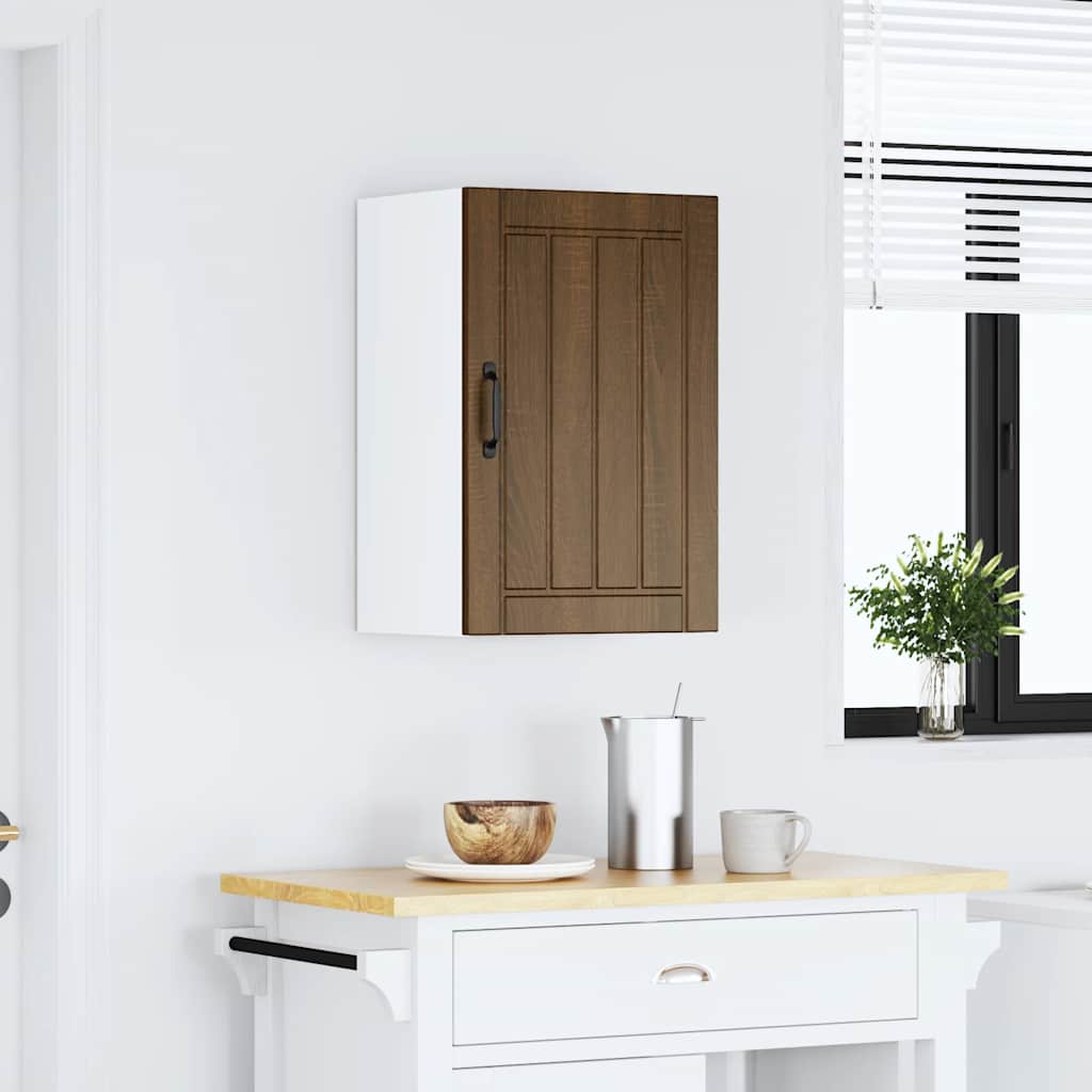 Küchen-Hängeschrank Lucca Braun Eichen-Optik Holzwerkstoff