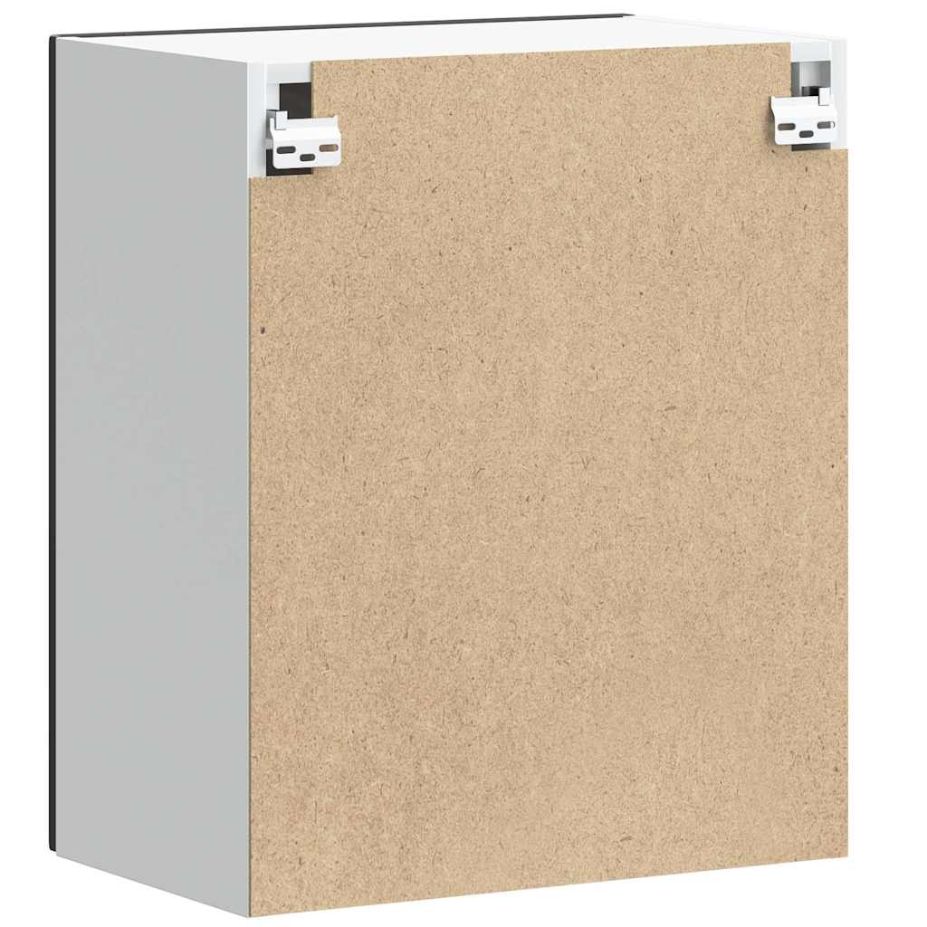 Küchen-Hängeschränke 2 Stk. Lucca Schwarz Holzwerkstoff