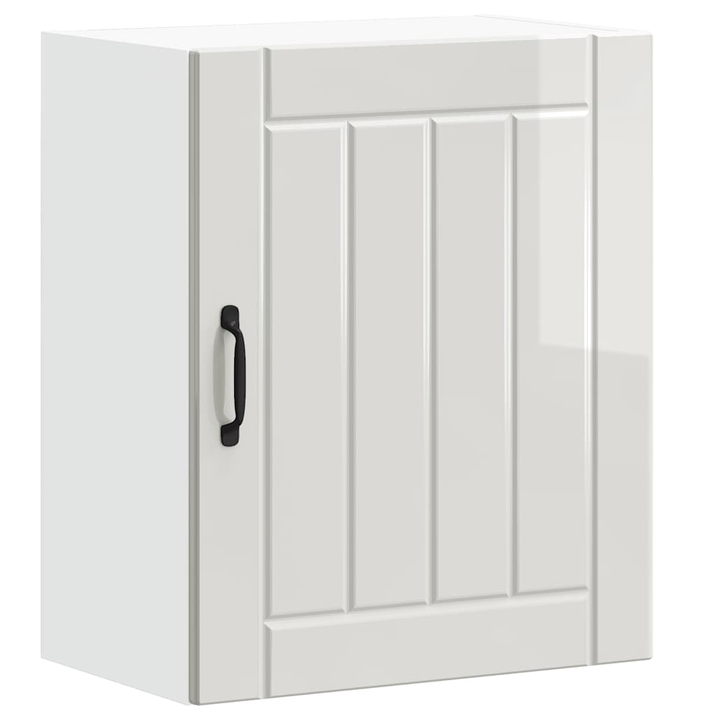 Küchen-Hängeschrank Lucca Hochglanz-Weiß Holzwerkstoff