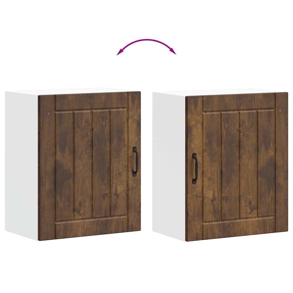 Küchen-Hängeschrank Lucca Räuchereiche Holzwerkstoff