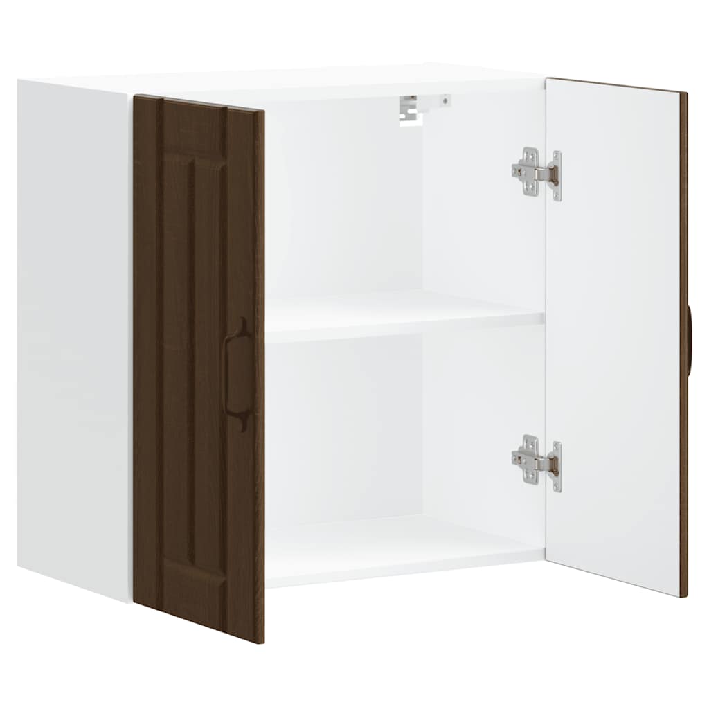 Küchen-Hängeschrank Lucca Braun Eichen-Optik Holzwerkstoff