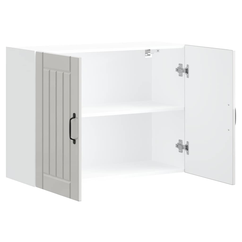 Küchen-Hängeschrank Lucca Hochglanz-Weiß Holzwerkstoff