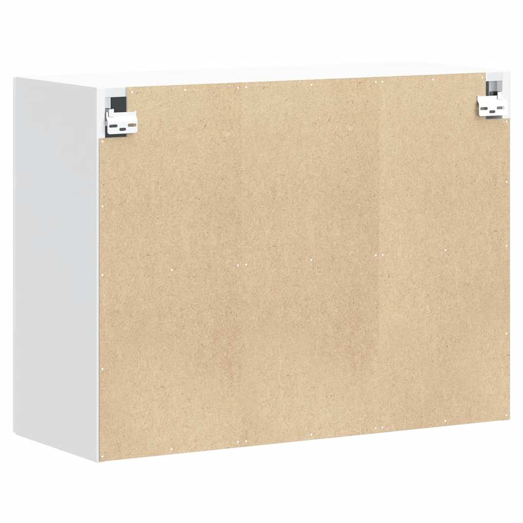 Küchen-Hängeschrank Lucca Hochglanz-Weiß Holzwerkstoff