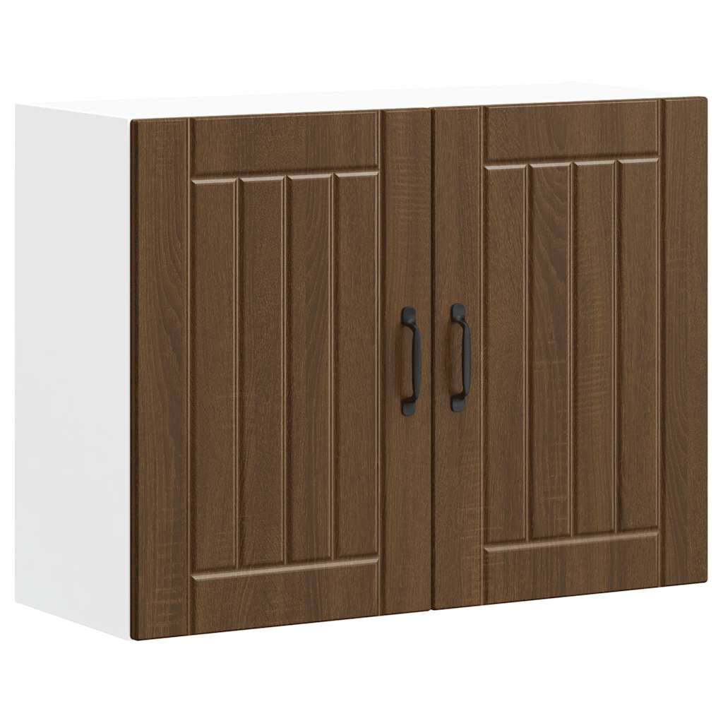 Küchen-Hängeschrank Lucca Braun Eichen-Optik Holzwerkstoff