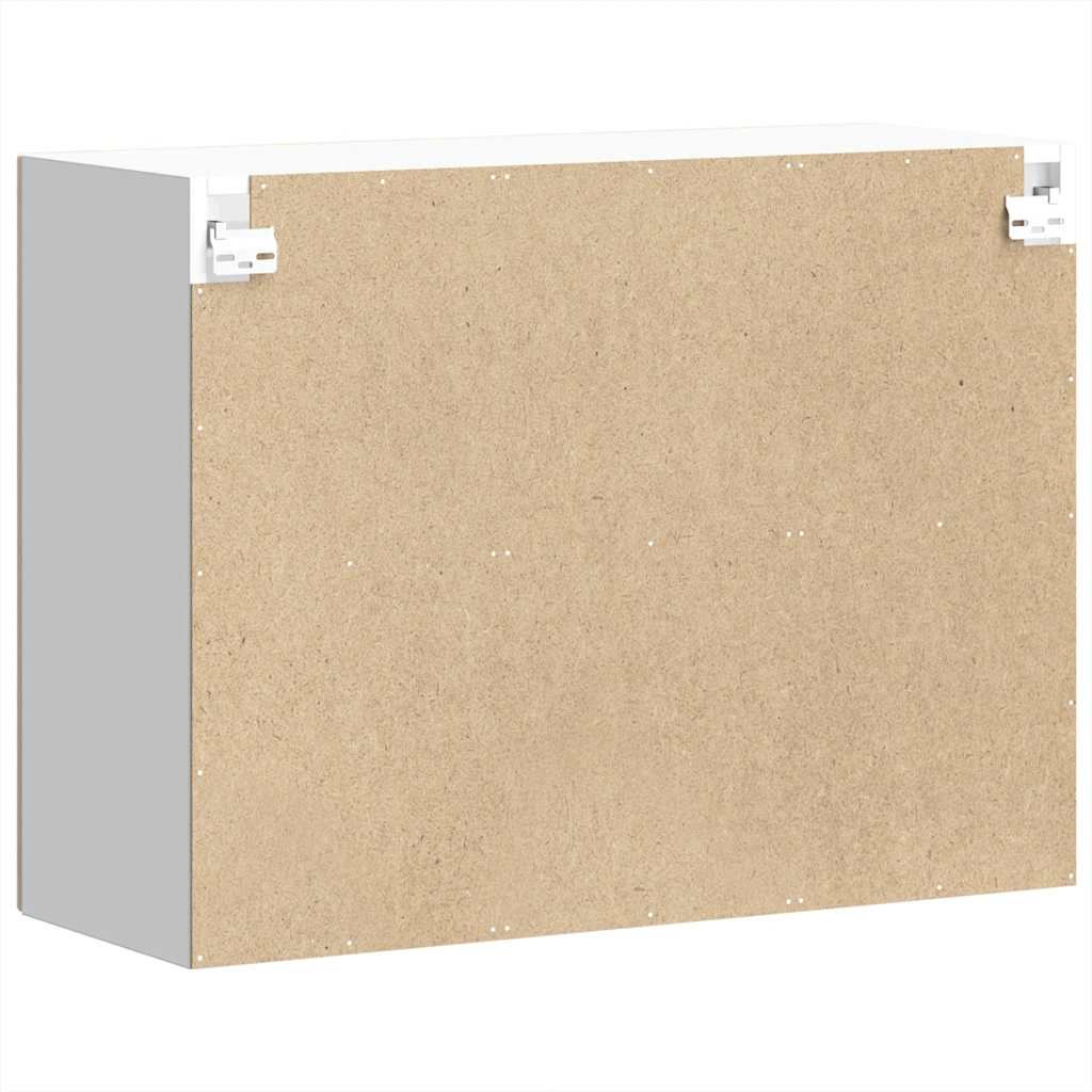 Küchen-Hängeschrank mit Glastür Lucca Sonoma-Eiche Holzwerkstoff