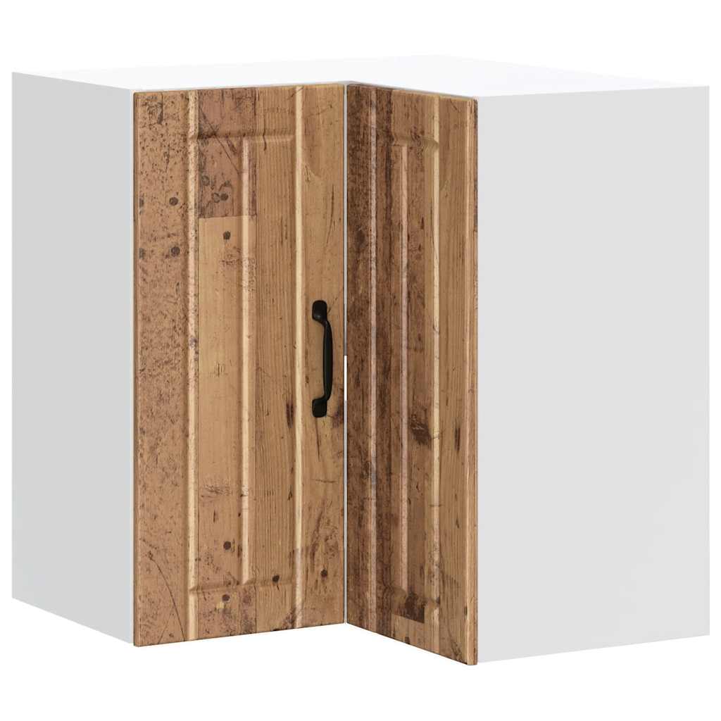 Küchen-Eckhängeschrank Lucca Altholz-Optik Holzwerkstoff