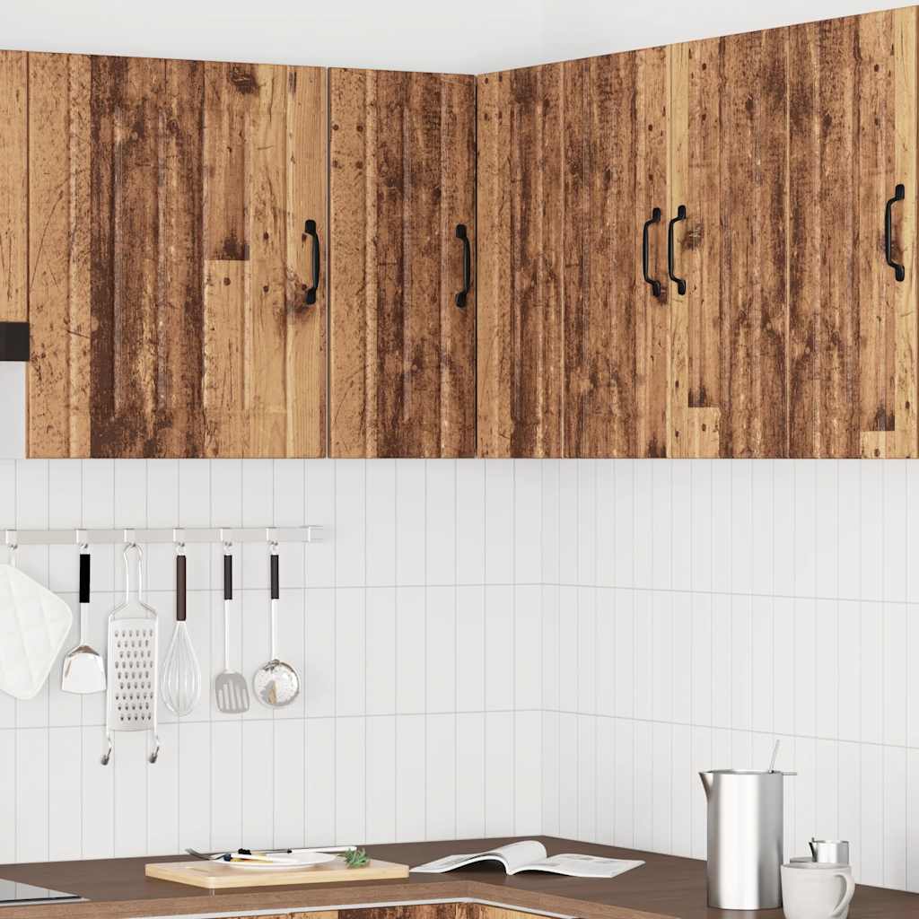 Küchen-Eckhängeschrank Lucca Altholz-Optik Holzwerkstoff