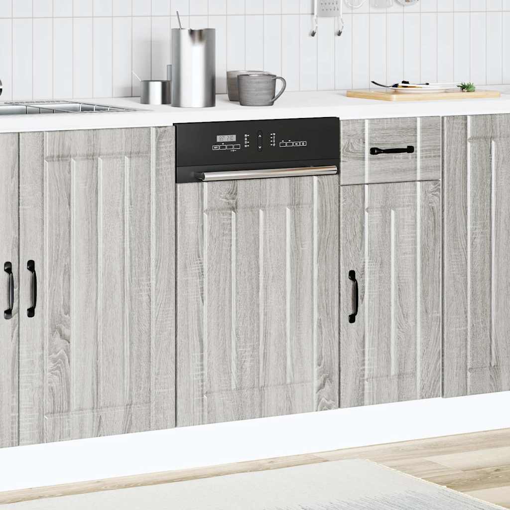 Geschirrspülerblende Lucca Grau Sonoma Holzwerkstoff