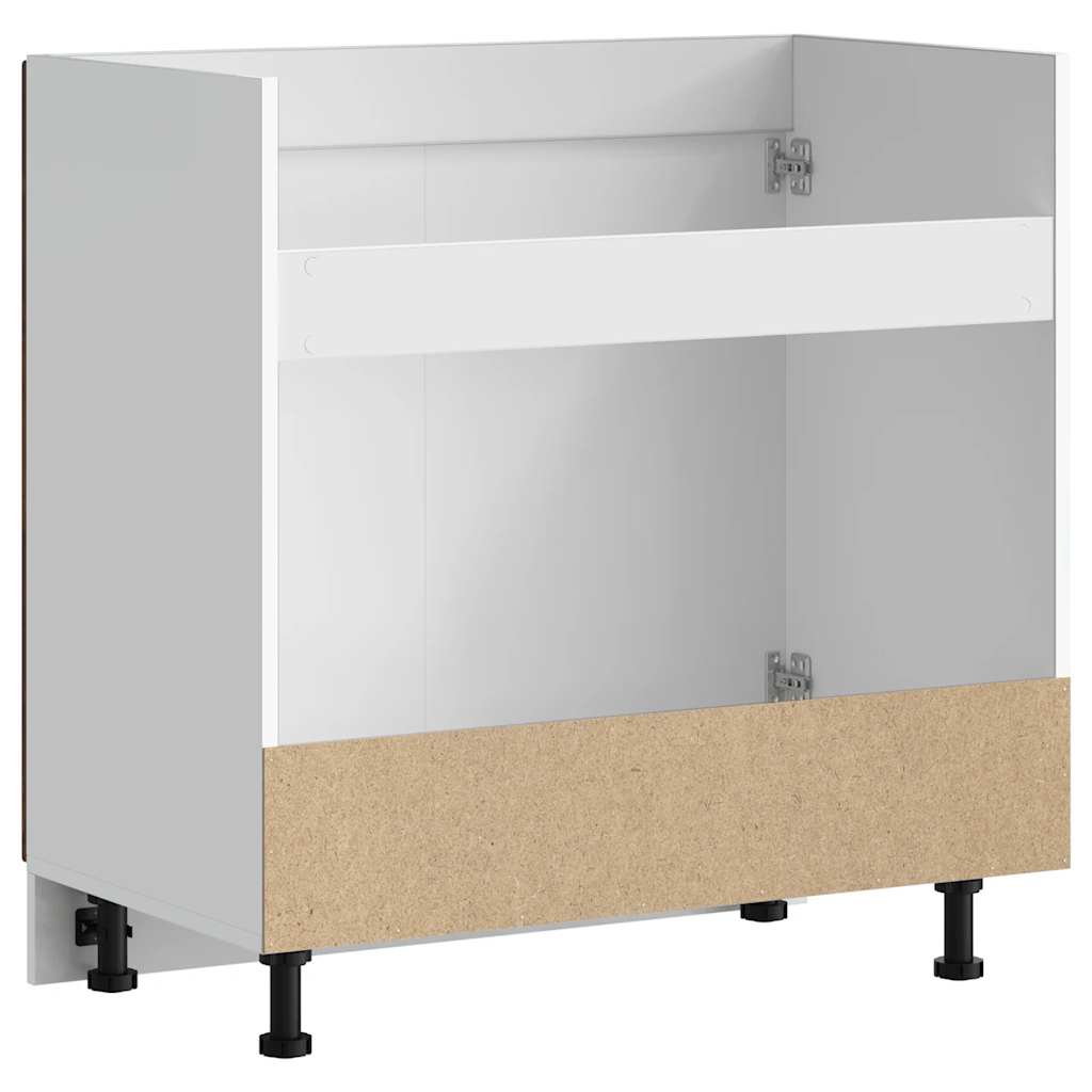 Spülenunterschrank Porto Räuchereiche 80x46x81,5 cm