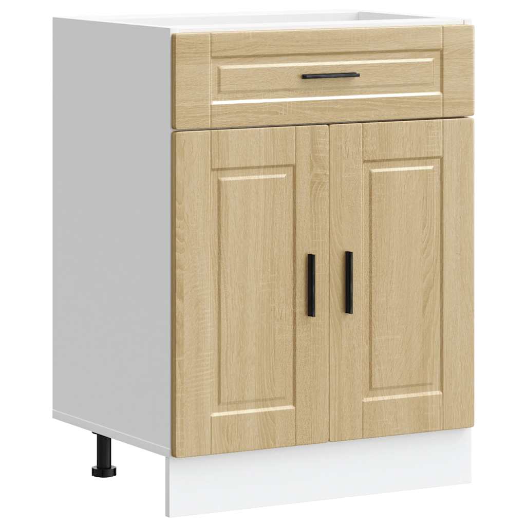 Küchenunterschrank Porto Sonoma-Eiche Holzwerkstoff