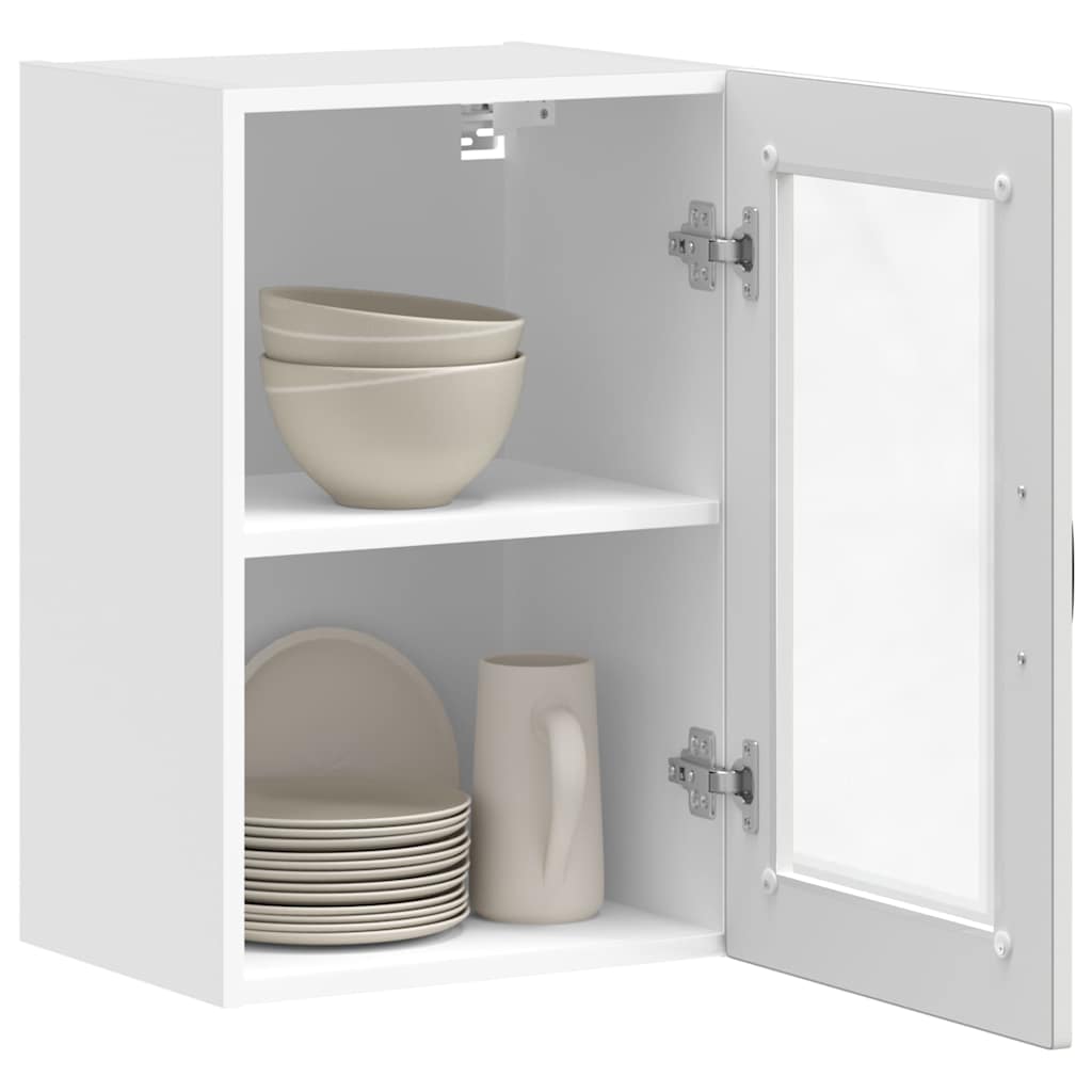 Küchen-Hängeschrank mit Glastür Porto Weiß