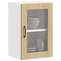 Küchen-Hängeschrank mit Glastür Porto Sonoma-Eiche