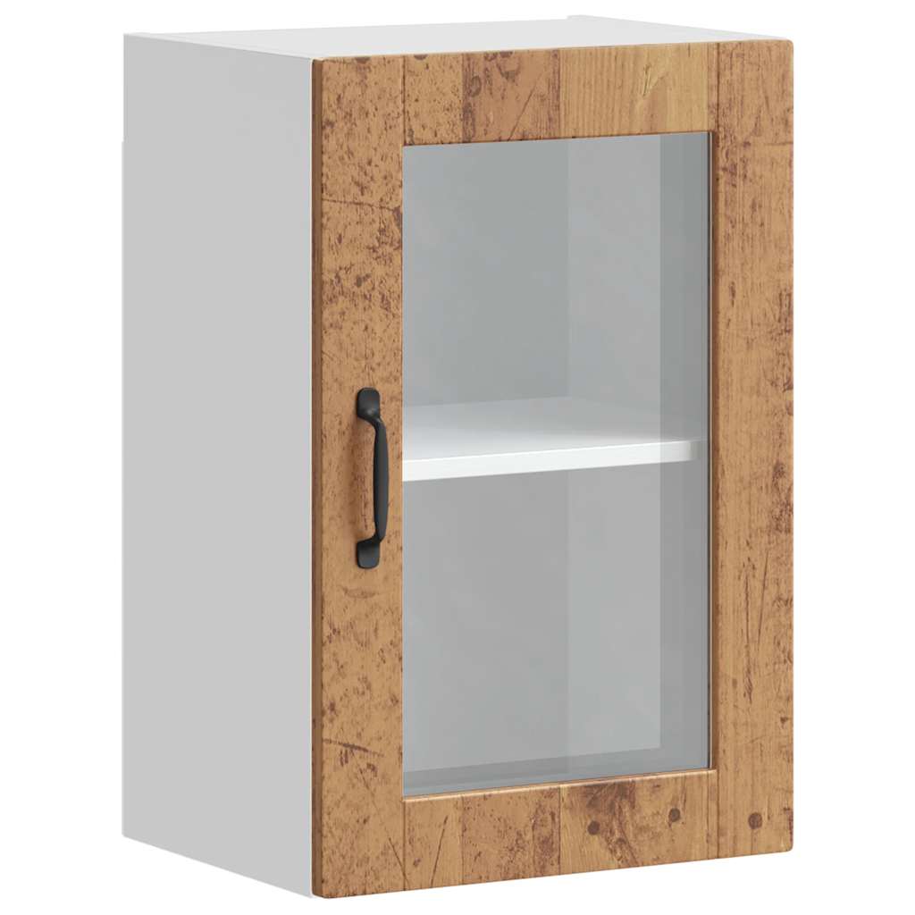 Küchen-Hängeschrank mit Glastür Porto Altholz-Optik