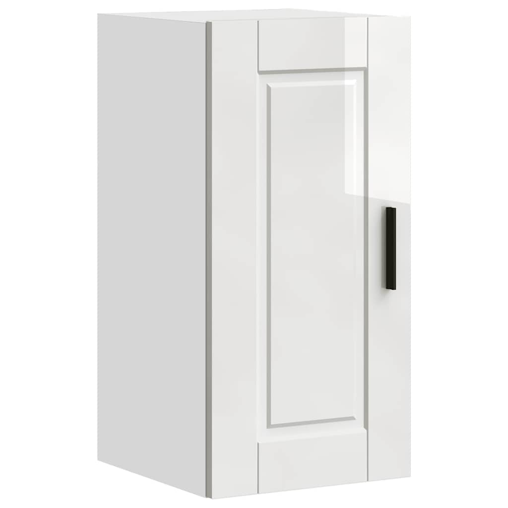 Küchen-Hängeschrank Porto Hochglanz-Weiß Holzwerkstoff