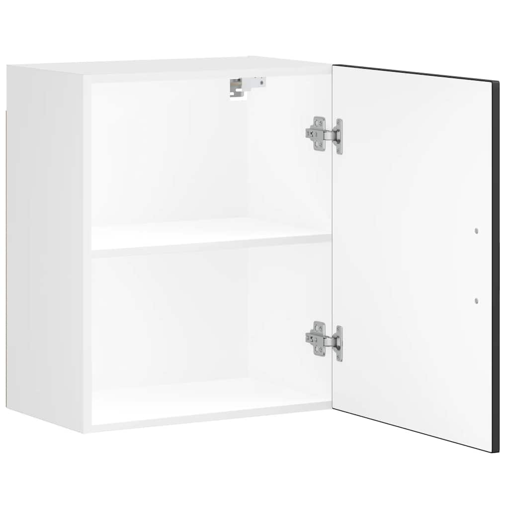 Küchen-Hängeschränke 2 Stk. Porto Schwarz Holzwerkstoff